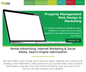 IT49.com(Property Management Web Design and Marketing) Screenshot