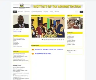 Ita.ac.tz(Institute of Tax Administration website) Screenshot