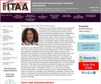 Itaaworld.org(Message from the ITAA President) Screenshot