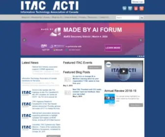 Itac.ca(Information Technology Association of Canada) Screenshot