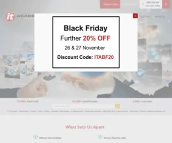 Itacademy.co.za(Short Online IT Certification Training Courses) Screenshot