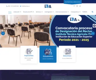 Ita.edu.co(Establecimiento Público de Educación Superior Buga) Screenshot