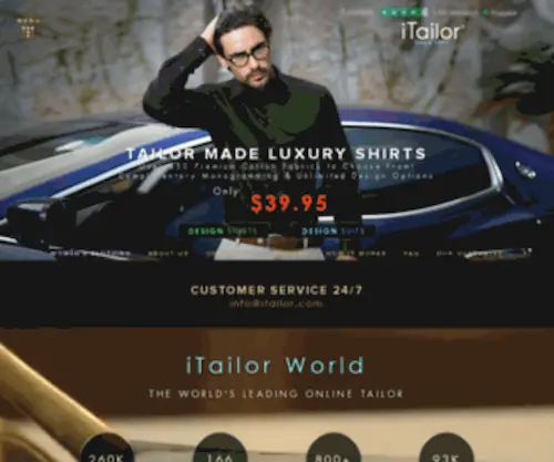 Itailoronline.com(I Custom Tailor Shirts) Screenshot