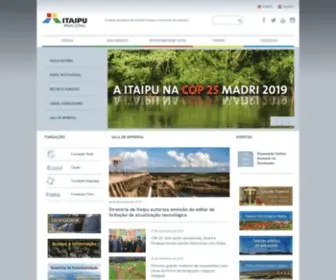 Itaipu.gov.br(ITAIPU BINACIONAL) Screenshot