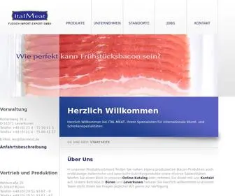 Ital-Meat.de(Ital-Meat Fleisch Import-Export GmbH) Screenshot