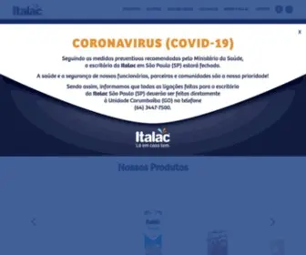Italac.com.br(Goiasminas Indústria de Laticínios Ltda) Screenshot