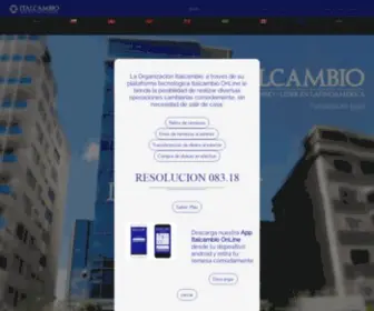 Italcambio.com(ITALCAMBIO CASA DE CAMBIOS) Screenshot