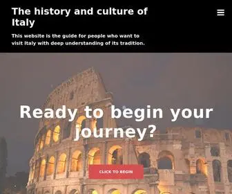 Italcultbeijing.org(This website is the guide for people who want to visit Italy with deep understanding of its tradition) Screenshot