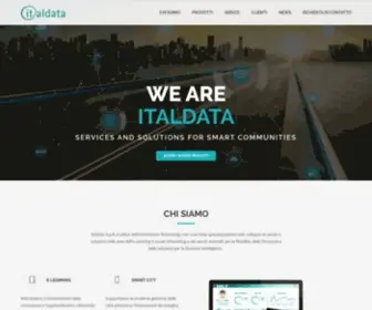 Italdata.it(Services and solutions for smart communities) Screenshot