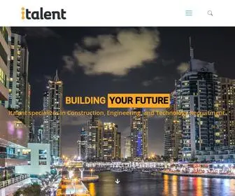 Italent-ME.com(Recruiting Global Talent for Construction) Screenshot