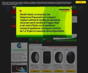 Italgommepneumatici.com(Vendita pneumatici online) Screenshot