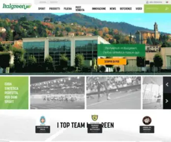 Italgreen.it(Leader nella produzione di campi in erba sintetica) Screenshot