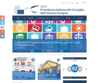 Italia2014.eu(Presidenza Italiana del Consiglio dell'Unione Europea) Screenshot