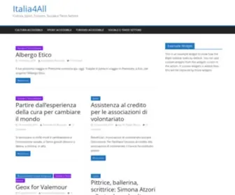 Italia4ALL.it(Cultura, Sport, Turismo, Sociale e Terzo Settore) Screenshot