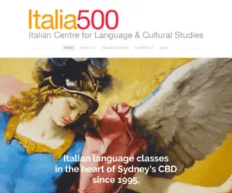 Italia500.com.au(Learn Italian in Sydney or learn Italian online) Screenshot