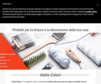 Italiacolori.it(Prodotti per la tintura e la decorazione della tua casa) Screenshot