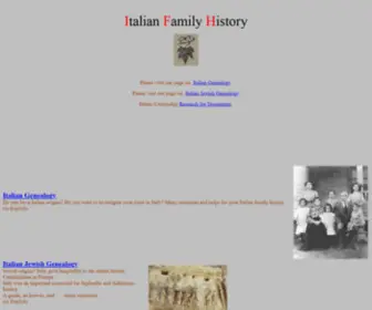 Italian-Family-History.com(Italian Family History) Screenshot
