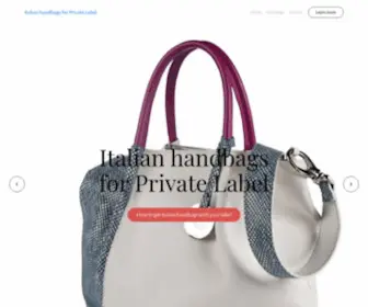Italian-Handbags.it(Italian manufacturers of handbags) Screenshot