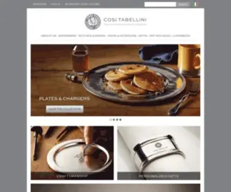 Italian-Pewter.co.uk(Cosi Tabellini UK) Screenshot