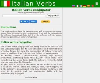 Italian-Verbs.com(Italian Verbs) Screenshot