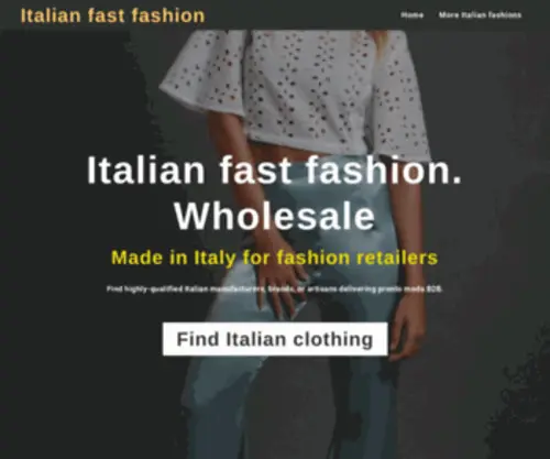 Italian-Womenswear.com(Italian womenswear fashion women clothing brands apparel wholesale Suppliers) Screenshot