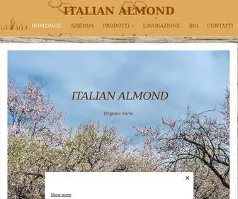 Italianalmond.com(Italian Almond Organic Farm Agricoltura Biologica) Screenshot