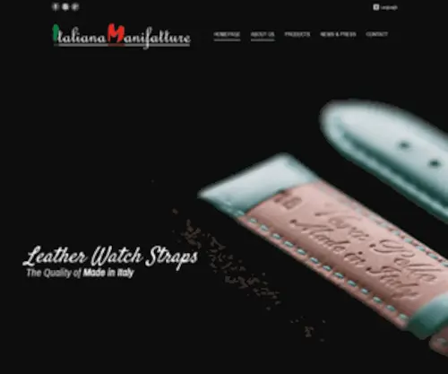 Italianamanifatture.eu(Leather Watch Straps Factory) Screenshot