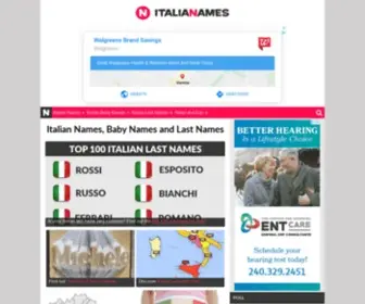 Italianames.com(Italian Names) Screenshot