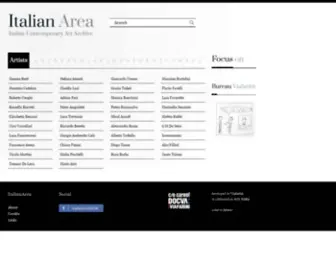 Italianarea.it(Artist Archive) Screenshot