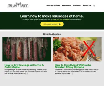 Italianbarrel.com(Sausage Making Resources) Screenshot