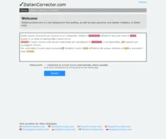 Italiancorrector.com(Online Text Correction for Italian Texts) Screenshot