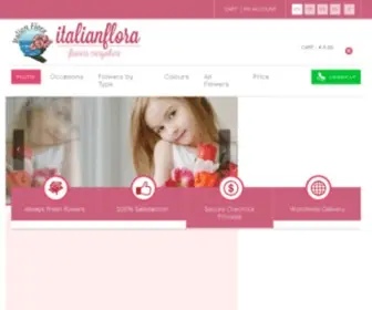 Italianflora.com(Send flowers to Italy) Screenshot