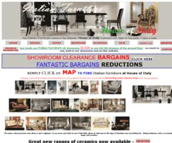 Italianfurniturecenter.co.uk(Italian Furniture from House of Italy showroom) Screenshot