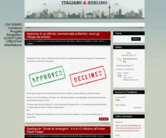 Italianiaberlino.it(Italiani a Berlino) Screenshot