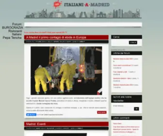 Italianiamadrid.it(Italiani a Madrid) Screenshot