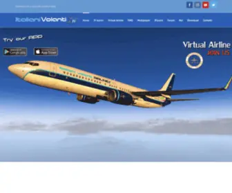 Italianivolanti.it(Italiani Volanti compagnia aerea virtuale italiana) Screenshot