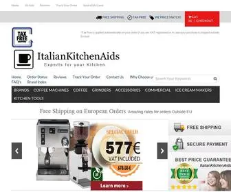Italiankitchenaids.com(We supply Gaggia) Screenshot