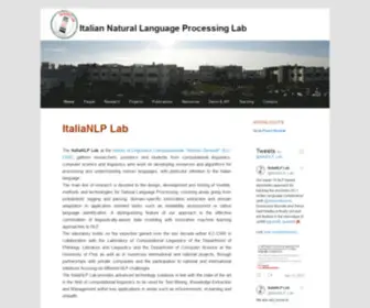 Italianlp.it(Natural language processing) Screenshot
