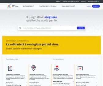 Italianonprofit.it(Italia non profit) Screenshot