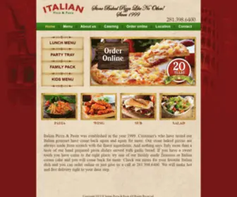 Italianpizza.com(Katy Pizza) Screenshot