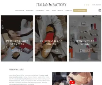 Italianshoefactory.com(Italian Shoe Factory) Screenshot