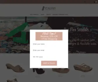 Italianshoemakers.com(Handmade Italian Sandals) Screenshot