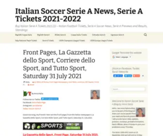 Italiansoccerseriea.com(Italian Football Tickets) Screenshot