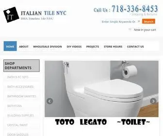 Italiantilenyc.com(Italian Tile NYC) Screenshot
