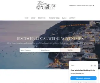 Italianweddingcircle.com(Wedding Blog and Directory for Italy) Screenshot