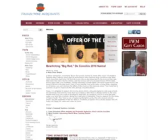 Italianwinemerchants.com(Italian Wine Merchants Home) Screenshot