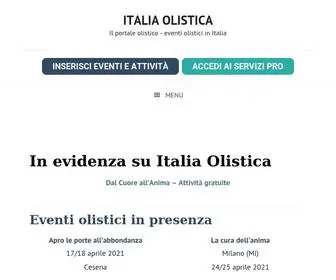 Italiaolistica.it(Eventi e attività olistiche in Italia) Screenshot