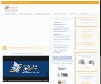 Italiasolare.eu(Associazione ITALIA SOLARE) Screenshot