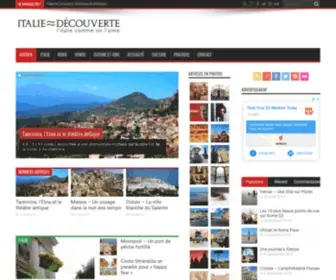 Italie-Decouverte.com(L'Italie comme on l'aime) Screenshot