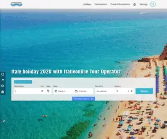 Italieonline.eu(Dovolená ItálieItálie apartmány hotely kempy) Screenshot